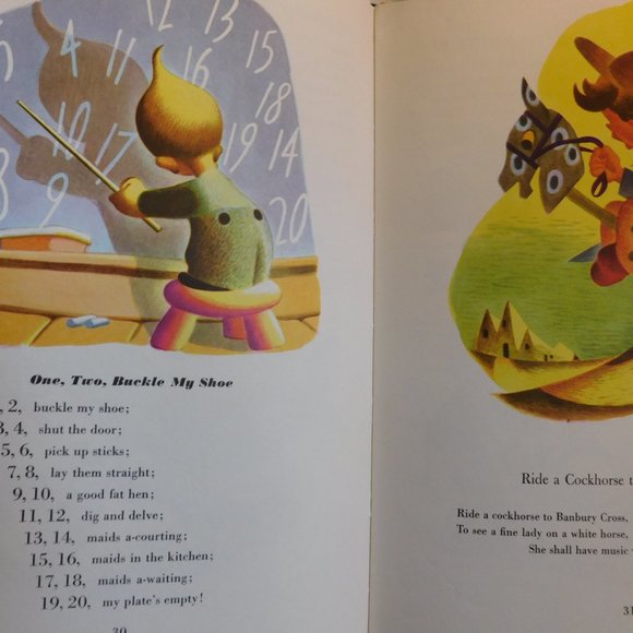 Vintage Mother Goose Published by Random House 1949 - Picture 7 of 9